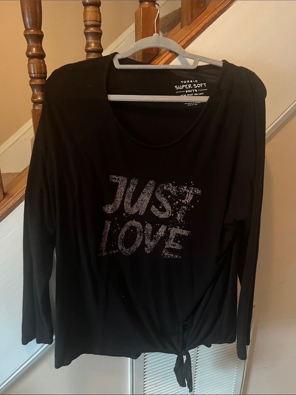 Torrid Just Love Long Sleeve Top size 1